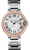 Cartier,Cartier - Ballon Bleu 36mm - Steel and Pink Gold - Watch Brands Direct