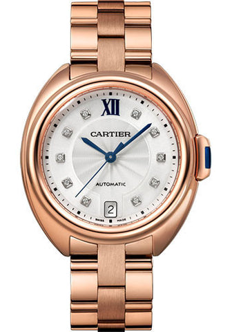 Cartier,Cartier - Cle de Cartier 35mm - Pink Gold - Watch Brands Direct