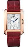 Cartier,Cartier - Tank Anglaise Pink Gold With Diamonds - Alligator Strap - Watch Brands Direct