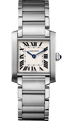 Cartier,Cartier - Tank Francaise Medium - Stainless Steel - Watch Brands Direct
