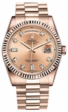 Rolex - Day-Date President Pink Gold - Fluted Bezel - Watch Brands Direct
 - 4