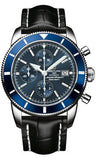 Breitling,Breitling - Superocean Heritage Chronographe 46 Croco Strap - Watch Brands Direct