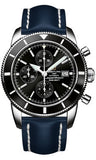 Breitling,Breitling - Superocean Heritage Chronographe 46 Leather Strap - Watch Brands Direct