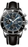 Breitling,Breitling - Superocean Heritage Chronographe 46 Leather Strap - Watch Brands Direct