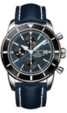 Breitling,Breitling - Superocean Heritage Chronographe 46 Leather Strap - Watch Brands Direct