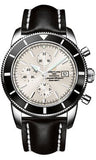 Breitling,Breitling - Superocean Heritage Chronographe 46 Leather Strap - Watch Brands Direct