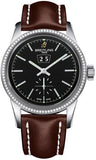 Breitling,Breitling - Transocean 38 Diamond Bezel - Leather Strap - Watch Brands Direct