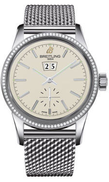 Breitling Transocean Chronograph 38 factory diamond bezel full set