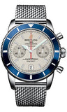 Breitling,Breitling - Superocean Heritage Chronographe 44 Stainless Steel Bracelet - Watch Brands Direct
