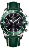 Breitling,Breitling - Superocean Heritage Chronographe 44 Leather Strap - Watch Brands Direct