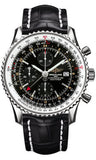 Breitling,Breitling - Navitimer World Stainless Steel - Croco Strap - Watch Brands Direct