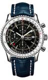 Breitling,Breitling - Navitimer World Stainless Steel - Croco Strap - Watch Brands Direct