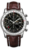 Breitling,Breitling - Navitimer World Stainless Steel - Croco Strap - Watch Brands Direct
