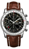 Breitling,Breitling - Navitimer World Stainless Steel - Croco Strap - Watch Brands Direct