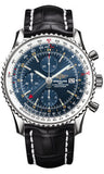 Breitling,Breitling - Navitimer World Stainless Steel - Croco Strap - Watch Brands Direct