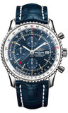 Breitling,Breitling - Navitimer World Stainless Steel - Croco Strap - Watch Brands Direct