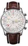 Breitling,Breitling - Navitimer World Stainless Steel - Croco Strap - Watch Brands Direct