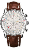 Breitling,Breitling - Navitimer World Stainless Steel - Croco Strap - Watch Brands Direct