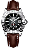 Breitling,Breitling - Galactic 36 Automantic Stainless Steel - Polished Bezel - Leather Strap - Watch Brands Direct