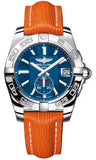 Breitling,Breitling - Galactic 36 Automantic Stainless Steel - Polished Bezel - Sahara Strap - Watch Brands Direct