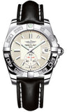 Breitling,Breitling - Galactic 36 Automantic Stainless Steel - Polished Bezel - Leather Strap - Watch Brands Direct