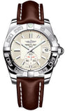 Breitling,Breitling - Galactic 36 Automantic Stainless Steel - Polished Bezel - Leather Strap - Watch Brands Direct