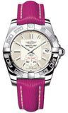 Breitling,Breitling - Galactic 36 Automantic Stainless Steel - Polished Bezel - Sahara Strap - Watch Brands Direct