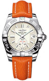 Breitling,Breitling - Galactic 36 Automantic Stainless Steel - Polished Bezel - Sahara Strap - Watch Brands Direct