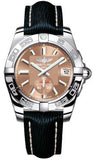 Breitling,Breitling - Galactic 36 Automantic Stainless Steel - Polished Bezel - Sahara Strap - Watch Brands Direct