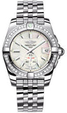 Breitling,Breitling - Galactic 36 Automantic Stainless Steel - Diamond Bezel - Pilot Bracelet - Watch Brands Direct