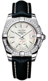 Breitling,Breitling - Galactic 36 Automantic Stainless Steel - Diamond Bezel - Sahara Strap - Watch Brands Direct