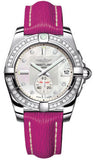 Breitling,Breitling - Galactic 36 Automantic Stainless Steel - Diamond Bezel - Sahara Strap - Watch Brands Direct