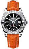 Breitling,Breitling - Galactic 36 Automantic Stainless Steel - Diamond Bezel - Sahara Strap - Watch Brands Direct