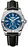 Breitling,Breitling - Galactic 36 Automantic Stainless Steel - Diamond Bezel - Sahara Strap - Watch Brands Direct