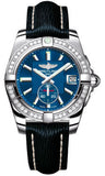 Breitling,Breitling - Galactic 36 Automantic Stainless Steel - Diamond Bezel - Sahara Strap - Watch Brands Direct