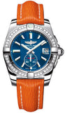 Breitling,Breitling - Galactic 36 Automantic Stainless Steel - Diamond Bezel - Sahara Strap - Watch Brands Direct