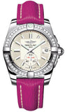 Breitling,Breitling - Galactic 36 Automantic Stainless Steel - Diamond Bezel - Sahara Strap - Watch Brands Direct