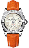 Breitling,Breitling - Galactic 36 Automantic Stainless Steel - Diamond Bezel - Sahara Strap - Watch Brands Direct