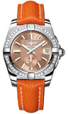 Breitling,Breitling - Galactic 36 Automantic Stainless Steel - Diamond Bezel - Sahara Strap - Watch Brands Direct