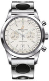 Breitling,Breitling - Transocean Chronograph 38 Stainless Steel - Air Racer Bracelet - Watch Brands Direct