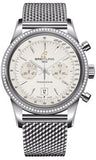 Breitling,Breitling - Transocean Chronograph 38 Steel - Diamond Bezel - Ocean Classic Bracelet - Watch Brands Direct