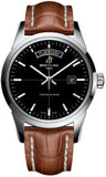 Breitling,Breitling - Transocean Day and Date Stainless Steel - Croco Strap - Watch Brands Direct