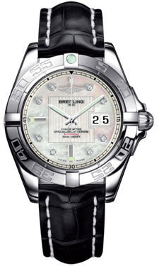 Breitling,Breitling - Galactic 41 Stainless Steel - Croco Strap - Watch Brands Direct