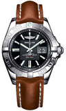 Breitling,Breitling - Galactic 41 Stainless Steel - Leather Strap - Watch Brands Direct