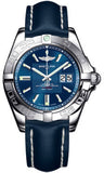 Breitling,Breitling - Galactic 41 Stainless Steel - Leather Strap - Watch Brands Direct