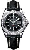 Breitling,Breitling - Galactic 41 Stainless Steel - Diamond Bezel - Sahara Strap - Watch Brands Direct