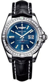 Breitling,Breitling - Galactic 41 Stainless Steel - Diamond Bezel - Croco Strap - Watch Brands Direct