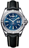 Breitling,Breitling - Galactic 41 Stainless Steel - Diamond Bezel - Sahara Strap - Watch Brands Direct