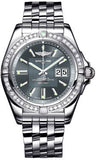 Breitling,Breitling - Galactic 41 Stainless Steel - Diamond Bezel - Pilot Bracelet - Watch Brands Direct