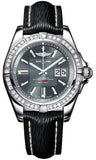 Breitling,Breitling - Galactic 41 Stainless Steel - Diamond Bezel - Sahara Strap - Watch Brands Direct